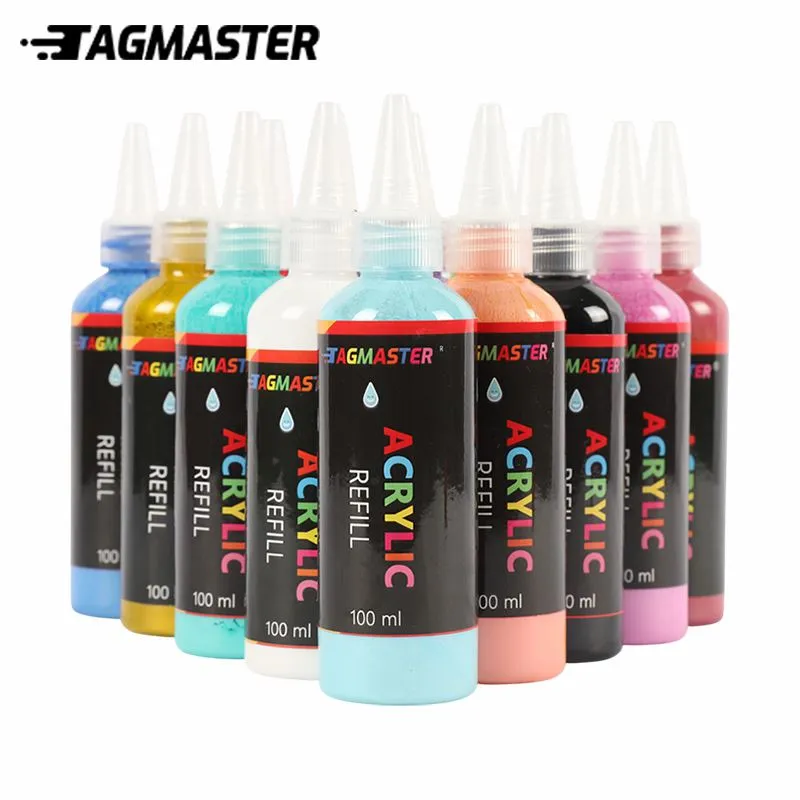 Set dakwat akrilik 100ml|60+ Warna Vibrant|Dakwat kalis air pigmen untuk lukisan, kaligrafi, penanda, seni DIY